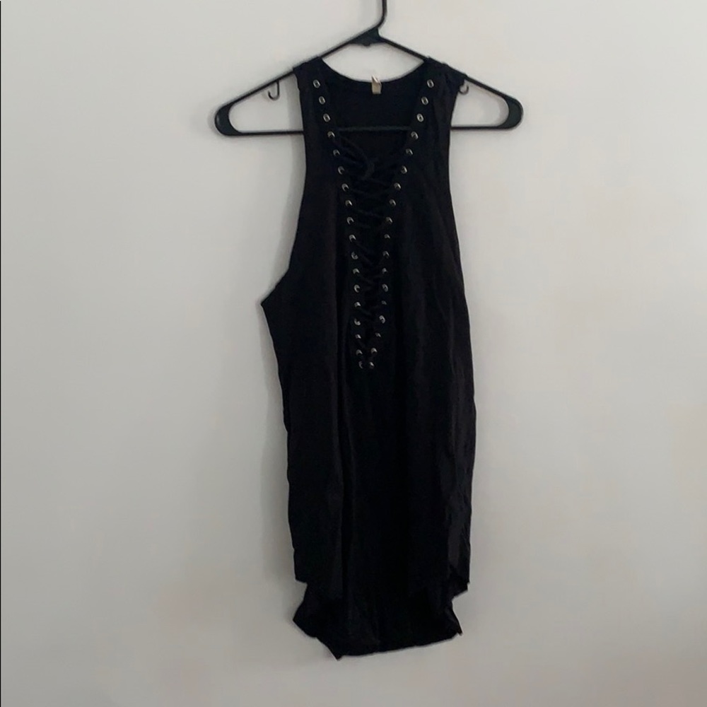 Emma & Sam Lace Up Tank Tunic